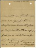 Carta de António Teixeira de Vasconcelos para António Pais