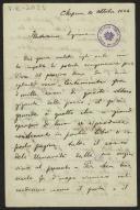 Carta de Tomaso Cannizaro a Teófilo Braga