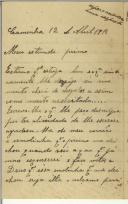 Carta de Ana Marrocos para o primo [António Bessa Pais]