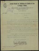 Ofício de Mário Castelhano para José Mendes Cabeçadas