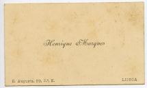 Cartão de visita de Henrique Marques