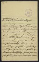 Carta de António Manuel Chicharo a Teófilo Braga