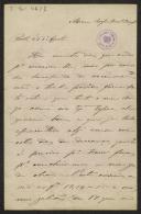 Carta de Anselmo de Morais para Teófilo Braga