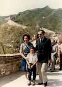 Fotografia do casal Eanes com o seu filho Miguel