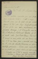 Carta de Jorge dos Reis Boaventura a Teófilo Braga