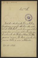 Carta de José de Andrade Geraldes a Teófilo Braga