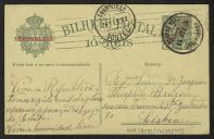 Bilhete-postal de Lourenço José Ferreira a Teófilo Braga