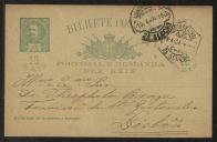 Bilhete-postal de Alberto Bessa a Teófilo Braga