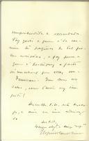 Carta de Espírito Santo Lima (?) para Manuel Teixeira Gomes