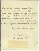 Carta de Ana Rosa Teixeira Gomes para Manuel Teixeira Gomes