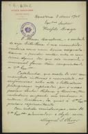 Ofício de Miguel S. Olivier para Teófilo Braga