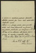 Carta de Alice Ferreira a Teófilo Braga