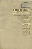 O Chefe do Estado observou hoje de avião uma região da Guiné