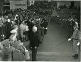 Fotografia de Américo Tomás presidindo às comemorações do 9.º centenário da reconquista cristã da cidade de Coimbra