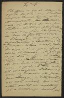 Rascunho da carta de Teófilo Braga para Francisco de Sousa Uva