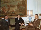 Visita do político russo Susinov (?) a Portugal