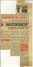 "A ""Aristocracia"" comunista recolhe os frutos do suor e do trabalho do povo russo"