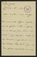 Carta de José T. da Silva Bastos, do Grémio Literário de Lisboa, a Teófilo Braga