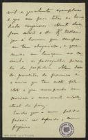 Carta de Joaquim de Araújo a Teófilo Braga