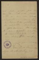 Carta de Faustino da Fonseca para Teófilo Braga