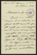 Carta de Raffaele Cardon a Teófilo Braga