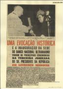 Uma evocação histórica e a inauguração da sede do Banco Nacional Ultramarino foram as principais crimónias da terceira jornada do Sr. Presidente da República em Lourenço Marques