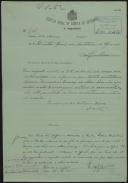 Ofício da 1ª Repartição da Direção-geral do Serviço de Artilharia para o Diretor-geral da Secretaria da Guerra relativo ao registo de casamento de Sidónio Pais