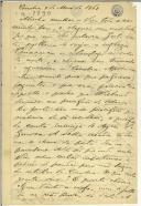 Carta de Teófilo Braga para Maria do Carmo Xavier de Barros Leite