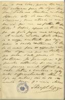 Carta de Teófilo Braga para Maria do Carmo Xavier de Barros Leite