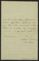 Carta de António Cabreira para Teófilo Braga