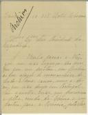 Carta de Maria Vitória de Almeida L. Cabral para Sidónio Pais