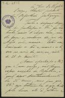 Carta de Carlos de Melo para Teófilo Braga