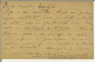 Bilhete-postal de Alfredo Pimenta para Teófilo Braga