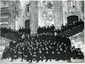 Fotografia da serenata da associação académica, por ocasião das comemorações do 9.º centenário da reconquista cristã da cidade de Coimbra