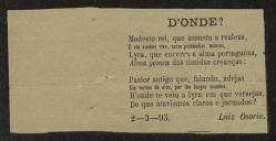 D'onde?