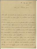 Carta de Brito Camacho para Manuel Teixeira Gomes
