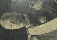 Retrato a cravão de Óscar Carmona