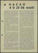 A Nação e o 28 de Maio
