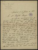 Carta de Ramón Chies a Teófilo Braga