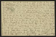 Bilhete-postal de Joaquim de Araújo a Teófilo Braga