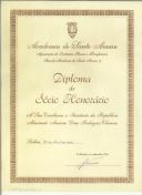 Diploma de Sócio Honorário
