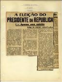 A eleição do Presidente da República
