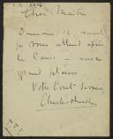 Carta de Charles S. a Teófilo Braga