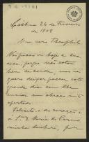 Carta do Visconde da Ribeira Brava para Teófilo Braga