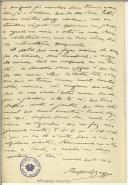 Carta de Teófilo Braga para Maria do Carmo Xavier de Barros Leite