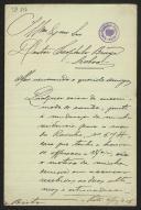 Carta de Francisco Artur de Brito a Teófilo Braga