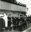 Fotografia de Américo Tomás em visita às Fragatas Álvares Cabral e Pacheco Pereira