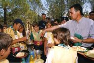 Visita a acampamento de escuteiros