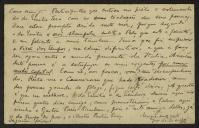 Bilhete-postal de Joaquim de Araújo a Teófilo Braga