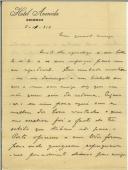 Carta de um militar colocado em Coimbra para Eurico Cameira